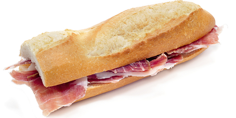 Bocata jamón ibérico