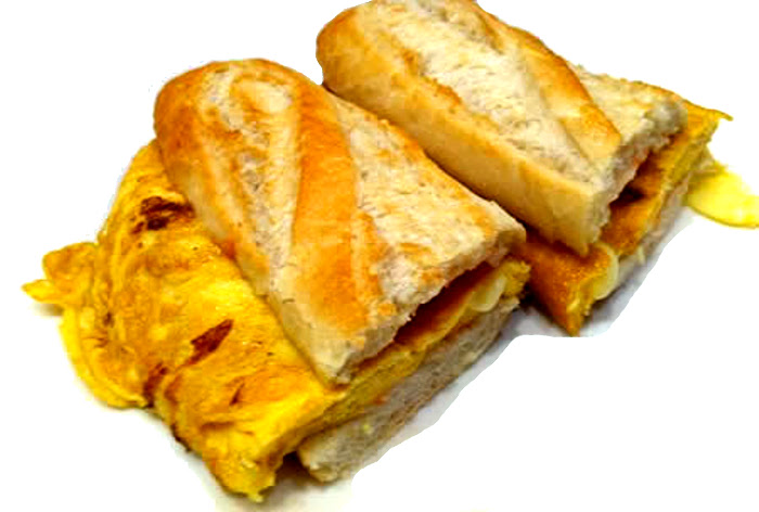 Montado tortilla francesa